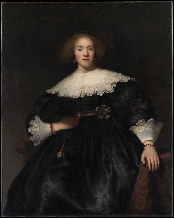 Rembrandt van Rijn, Portrait of a Young Woman with a Fan, 1633, The Metropolitan Museum of Art, New York
