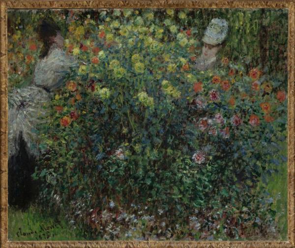 Claude Monet, Two Women among the Flowers, 1875