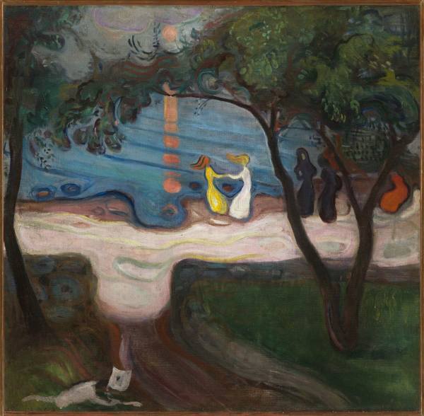 Edvard Munch, Dancing on a Shore, 1900