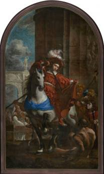 Karel Škréta, Sv. Martin se dělí s žebrákem o plášť, po 1650?, Národní galerie Praha