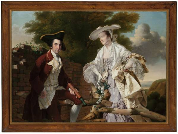 Joseph Wright of Derby, Portrait of Peter Perez Burdett and His First Wife Hannah, 1765, National Gallery Prague
