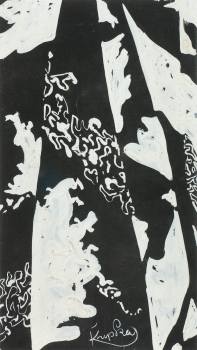 František Kupka, Historie čáry, 1921–1922, běloba, černý papír