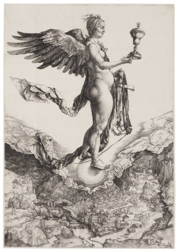 Albrecht Dürer, Nemesis, 1501–1502, Engraving