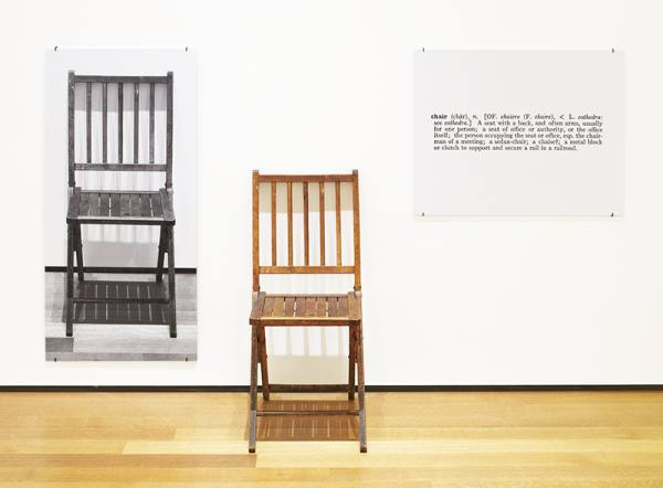 Joseph Kosuth, One and Three Chairs, 1965.