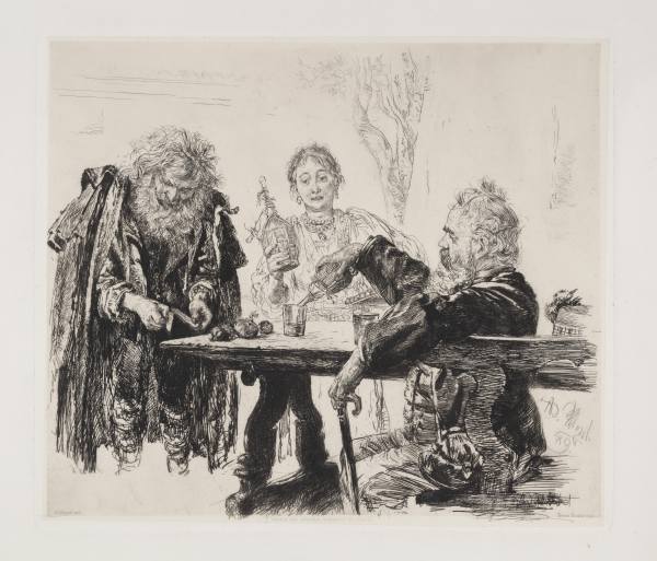 Adolph Menzel, Studying Italian, 1889