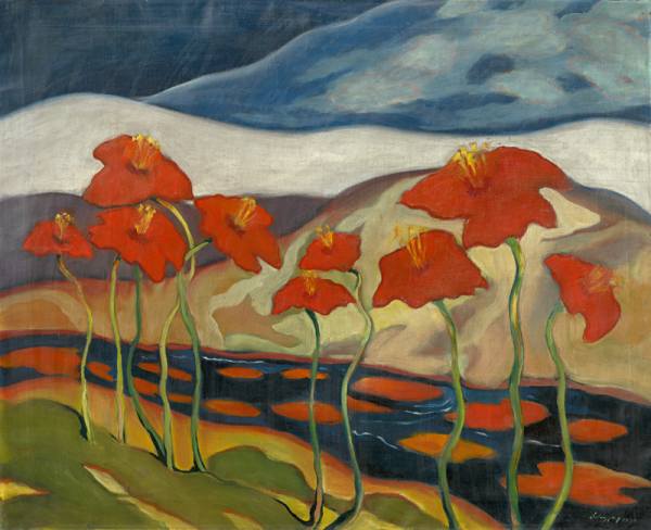 Zolo Palugyay, Krajina s kvetmi, 1930