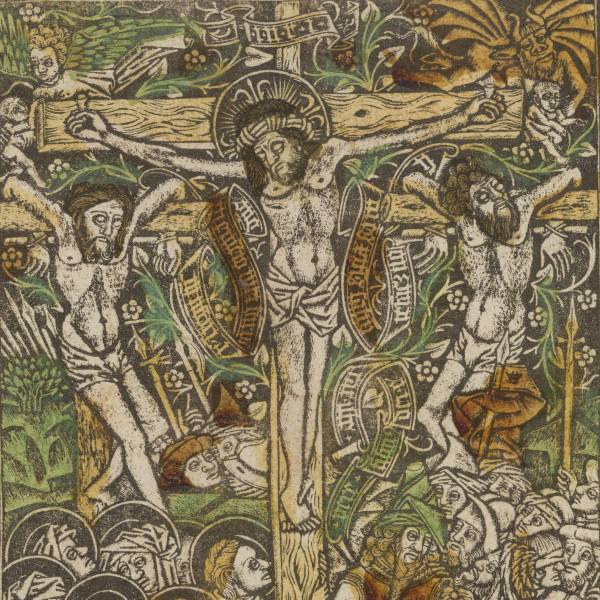 Dolnorýnský mistr 15. století, Ukřižování Krista, kolem 1480