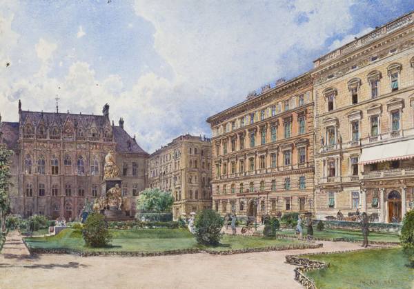 Akvarel mezi Prahou a Vídní