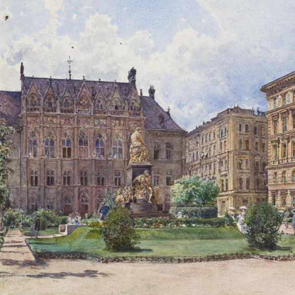 Akvarel mezi Prahou a Vídní