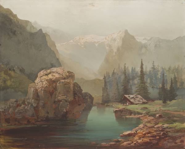 Josef Navrátil, Horská krajina s jezerem