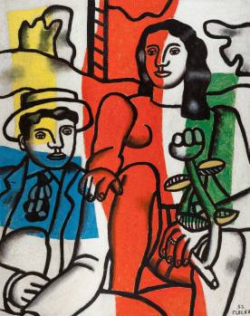 Fernand Léger, Milenci v krajině, 1952
