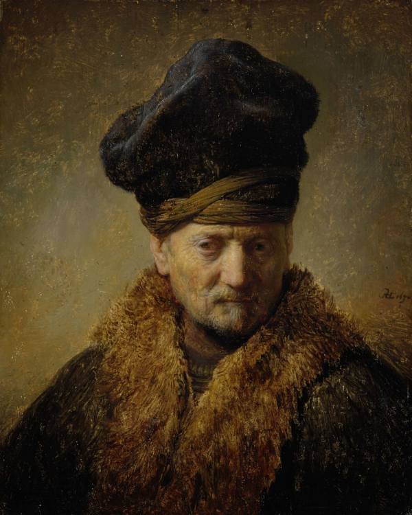 Rembrandt Harmensz. van Rijn, Old Man with Fur Hat, 1630, Tiroler Landesmuseum Ferdinandeum, Innsbruck