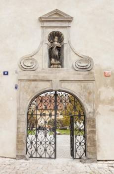 Entrance to the Northern Garden of Convent of St Agnes of Bohemia
