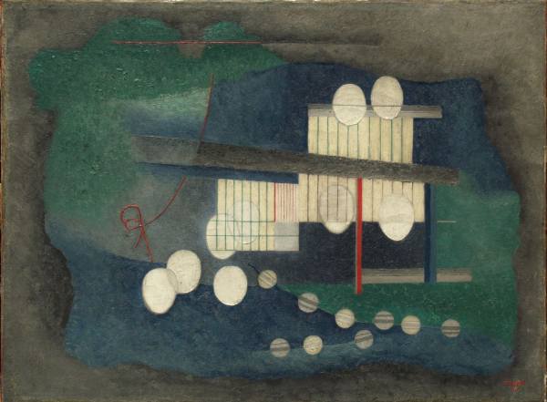 Toyen, Čínská čajovna, 1927, Alšova jihočeská galerie