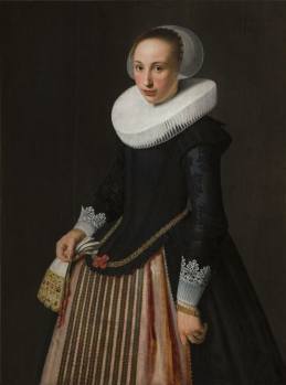 Nicolaes Eliasz. Pickenoy, Portrét patnáctileté dívky — Mladá dáma, 1626, Národní galerie Praha