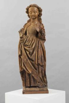 Mistr z Koudenwater činný ca 1460—1480 v Koudenwateru , Panna Marie nebo Světice s hruškou ?, Národní galerie Praha