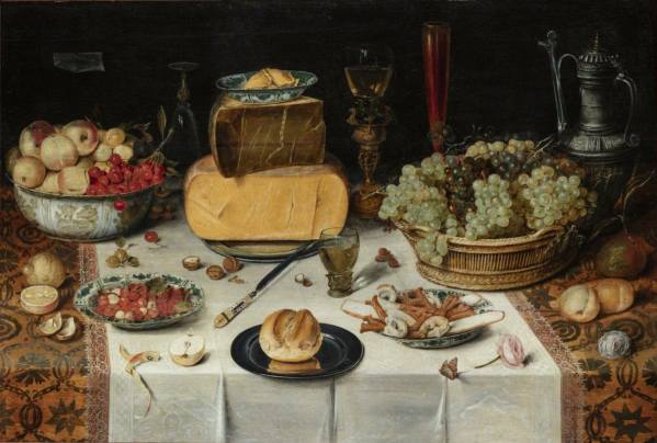 Nicolaes Gillis, Still Life on the Table (Banquet Table), 1614, National Gallery Prague