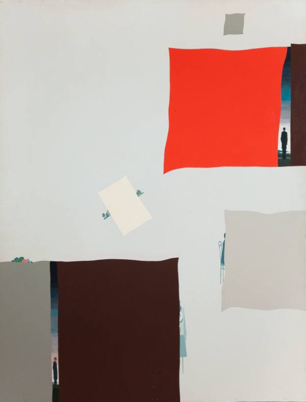 Viktor Pivovarov, Composition with a Red Square, 1974, State Tretyakov Gallery