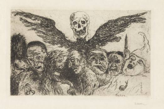 James Ensor, The Deadly Sins Dominated by Death, 1904