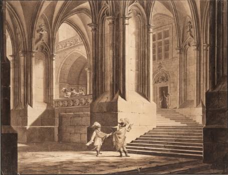 Ludvík Kohl, Předsíň gotického paláce, 1805