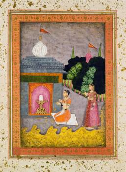 Bhairaví ráginí, Indie, pravděpodobně Avadh, 1760–1775
