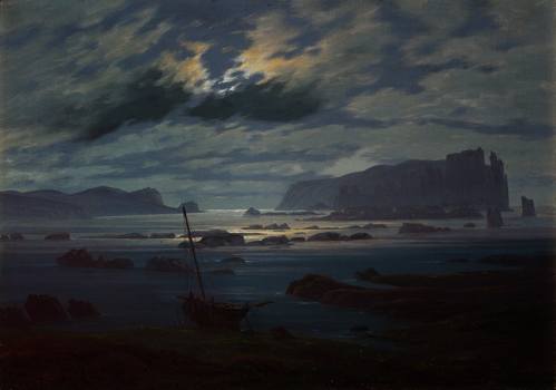 Caspar David Friedrich, Severní moře v měsíční záři, 1823-1824