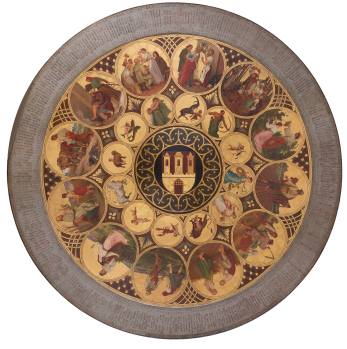 Josef Mánes, Calendar Plate of the Prague Astronomical Clock, (1865–1866), The Prague City Museum 