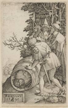 Georg Pencz, Attilius Regulus, ze série Římských hrdinů, 1535
