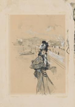 Luděk Marold, Pařížanka (Portrét Anny Červené), 1897