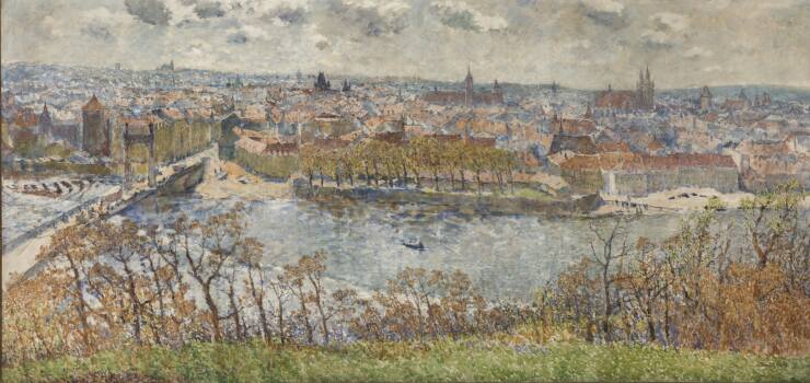 Antonín Slavíček, View of Prague from Letná, 1908, National Gallery Prague