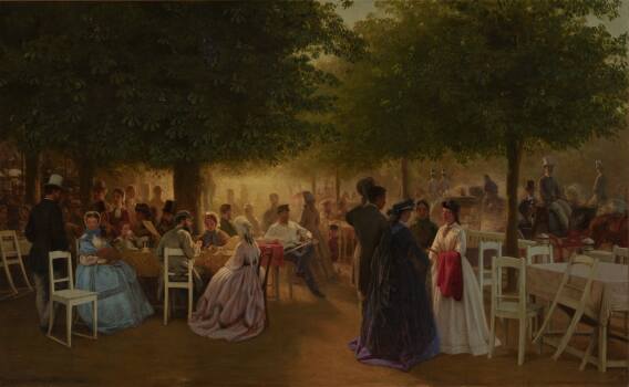 Viktor Barvitius - Thursday at Stromovka, 1865, National Gallery Prague