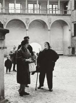 Jan Zrzavý at the Telč chateau, 1970s