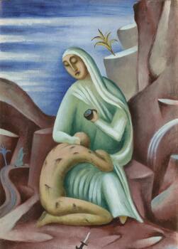Jan Zrzavý, The Good Samaritan, 1914–1915, oil, canvas, NGP