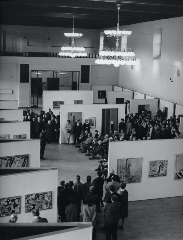 1968 – František Kupka, zahájení výstavy, Valdštejnská jízdárna